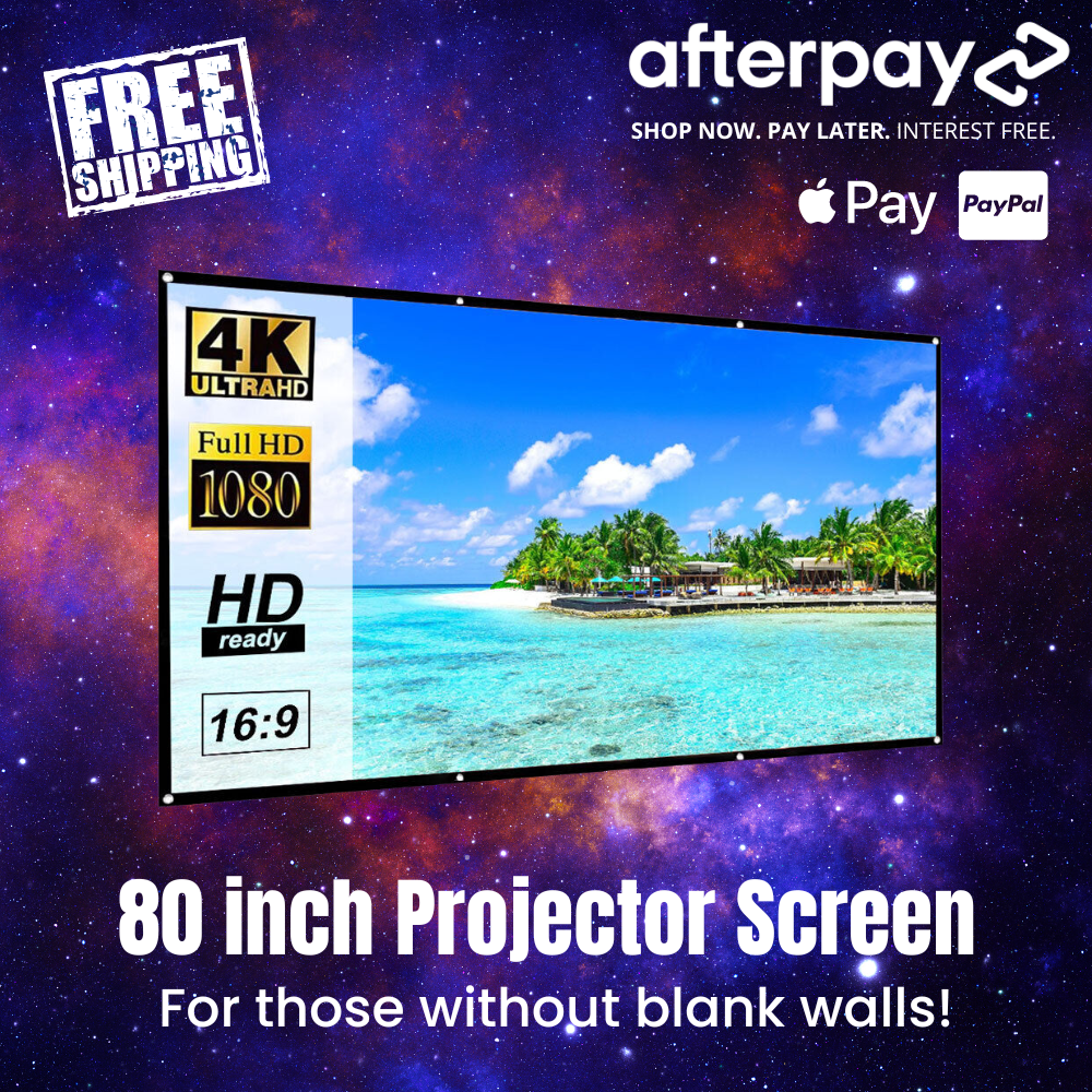 80 inch Foldable & Portable Projector Screen