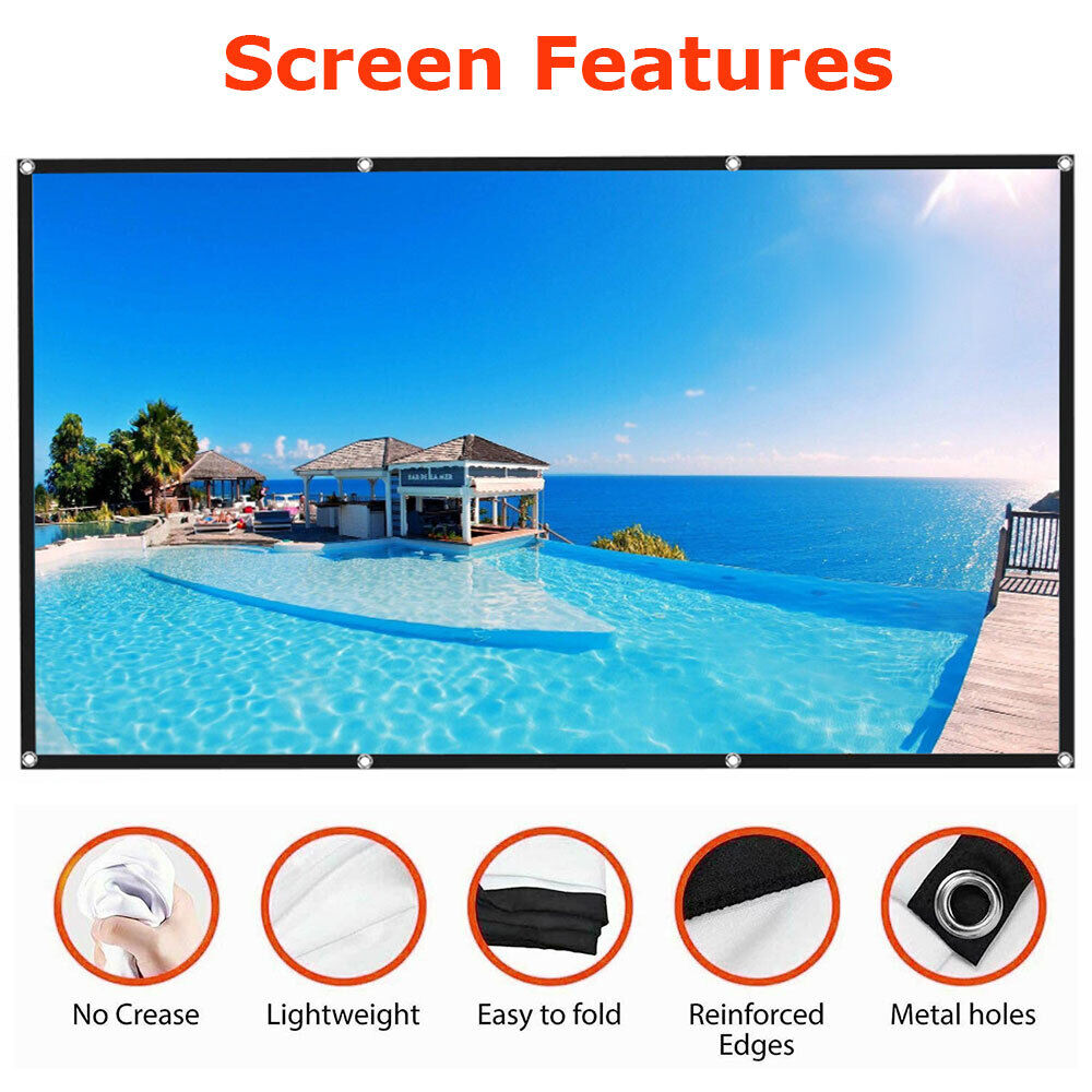 80 inch Foldable & Portable Projector Screen